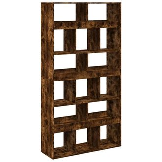 Berkfield Home Room Divider Smoked Oak100x33x187.5 cm Engineered Wood in Brown | Size: 100x33x187.5 cm