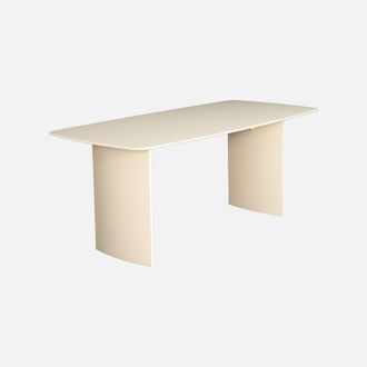 Sweeek Mesa De Comedor Con Tablero De Vidrio Templado Acabado Arenado, 8 Plazas