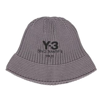 Yohji Yamamoto Hats, male, Gray, Size: S/M Heritage Knit Bucket Hat
