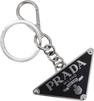 Prada Pre-owned Metal Key Ring - Dames - Vintage Accessoires - Zwart - ONE Size - Vintage
