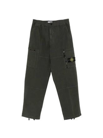 Stone Island Pantaloni Cargo Con-patchlogo