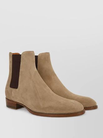 Saint Laurent suede chelsea boots