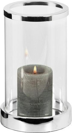Edzard Premium Windlicht Sanremo ø 12.5 / H 20 cm - edel versilbert und anlaufgeschützt