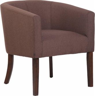 Clp Sill&oacute;n Nemea Tapizado En Tela Marr&oacute;n Antiguo