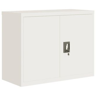 Berkfield Home File Cabinet White 90x40x70 cm Steel | Size: 90 x 40 x 70 cm