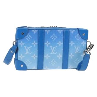 Louis Vuitton Pre-owned Soft Trunk Wallet Schoudertas - Heren - Pre-owned - Blauw - Maat: ONE Size