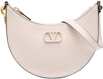 Valentino Pre-owned Valentino Mini Grainy Calfskin VLogo Hobo TCB2PS97JVQIOH11