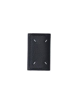 Maison Margiela Black Four Stitches Leather Wallet