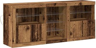 vidaXL Vidaxl - Sideboard Old wood 162 x 37 x 67 cm Engineered wood