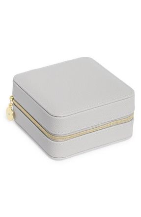 Nordstrom Square Zip Jewelry Box in Dove Grey at Nordstrom