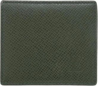 Louis Vuitton Pre-owned Wallets, male, Green, Size: ONE SIZE Pre-owned Coin Purse / Coin Case