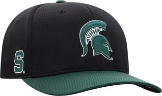 Top of the World Mens Top of the World Black/Green Michigan State Spartans Two-Tone Reflex Hybrid Tech Flex Hat at Nordstrom, Size Medium/large