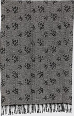 Liu Jo Sciarpa in misto viscosa con logo jacquard e bordi sfrangiati