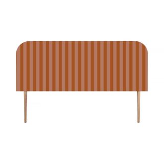 Really Nice Things Cabecero tapizado terciopelo a rayas 160x97cm