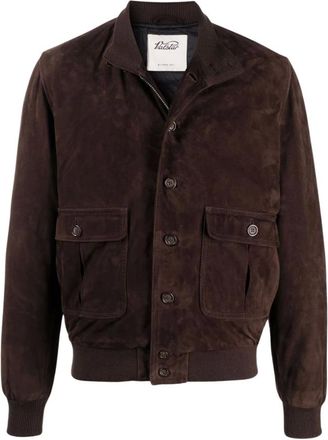 Valstar Valstarino High Neck Suede Jacket - - Jackets - Uomo - Marrone - S