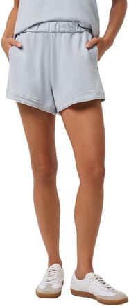 Travis Mathew Cloud Terry Varsity Shorts in Heather Ashley Blue at Nordstrom, Size X-Small