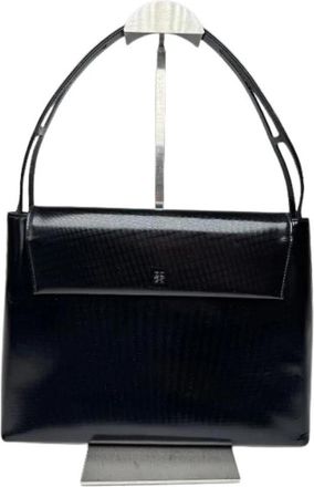 Givenchy Pre-owned Shoulder Bag - Dames - Vintage Schoudertas - Zwart - ONE Size - Leer - Vintage