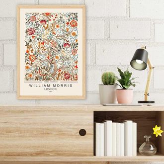 Dmora Cuadro Milabase, Estructura De Tela, Madera Noble, Estructura De Madera Noble, 35x45h Cm Multicolor