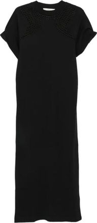Tela Kleedjes, Dames, Zwart, M, Wikkeljurk