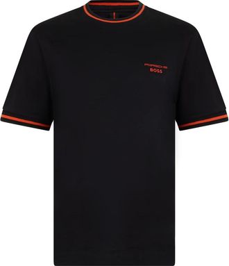HUGO BOSS Hombre, Camisetas, Negro, Talla: M