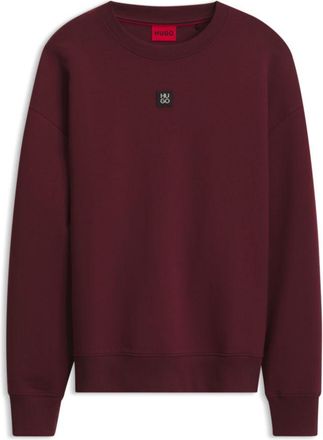 HUGO BOSS Stacked-logo sweatshirt in a cotton blend