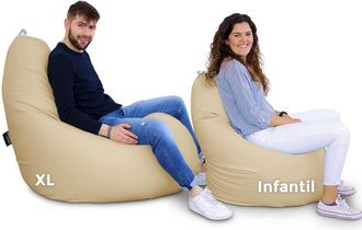 Happers Puff Pera Relax Polipiel Crudo Happers Xl