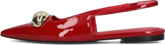 Toral Shoes Rode Slingback Schoenen Carole - Dames - Ballerinas - Rood - 37 EU - Schoenen