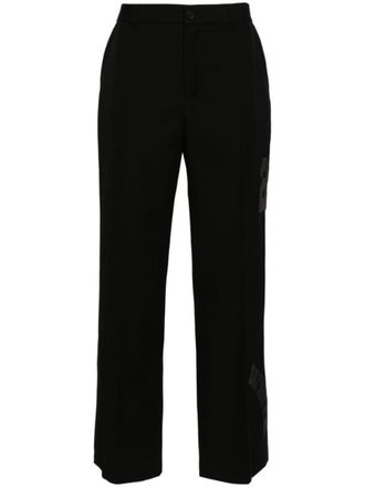 Off-white Black Wool trousers
