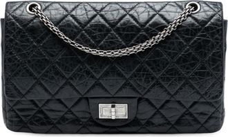 Chanel Black Reissue 2.55 Aged Calfskin Double Flap 227