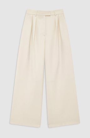 Anine Bing Lou Trouser in Ecru at Nordstrom, Size 38