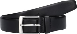Stefano Lauran Belt - Heren - Riemen - Zwart - 85 CM - Leer - Accessoires