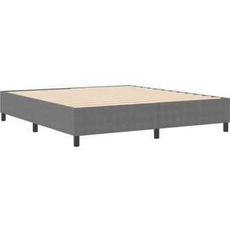 vidaXL Cama Tipo Box Spring Gris Claro 180 X 200 Cm Telas De Pana Vidaxl