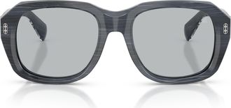 Brunello Cucinelli Grey 0bc4027s Marbled Acetate Oversized Square Sunglasses
