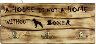 OEM Boxer, Boxer I - Percha Con Perro, Expositor De Medallas, Decoraci&oacute;n Del Hogar De Art-dog