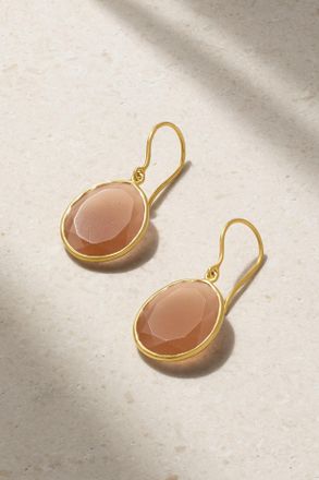 Pippa Small Orecchini In Oro 18 Carati Con Pietre Di Luna