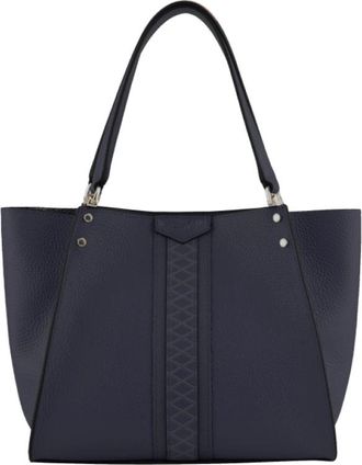 Pourchet Petit cabas Hebdo Madison - Dames - Shoppers - Blauw - ONE Size - Leer - Tassen