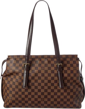 Louis Vuitton Brown Damier Ebene Coated Canvas Chelsea (Authentic Pre-Loved)