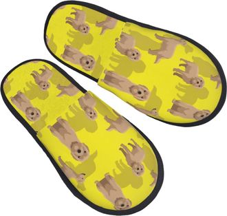 Generic Hotel Slippers Animal Of Shepherd German Portable Camping Slippers Soft Anti-Slide Slipper For Hotel Home Travel M