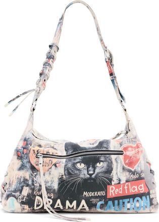 Desigual Large Mixed Print Denim Tote in Multi at Nordstrom
