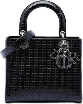 Dior Pre-owned Lady Dior Handbag - Dames - Vintage Handtas - Zwart - ONE Size - Leer - Vintage