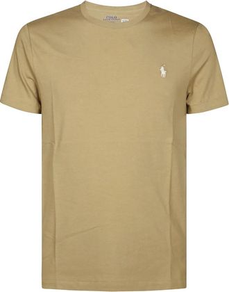Polo Ralph Lauren Tops, Heren, Beige, XL, Katoen, Casual Katoenen T-Shirt voor Mannen