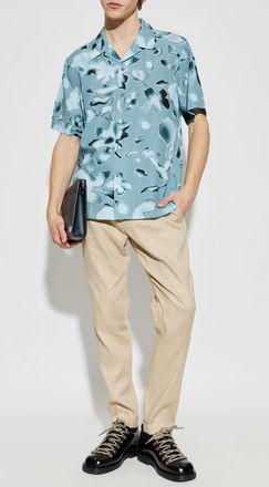 Paul Smith Shirt With A Pattern, Mens, Blue