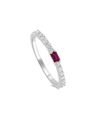 Sabrina Designs 14K 0.31 Ct. Tw. Diamond Ruby Birthstone Ring