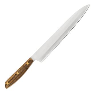 Arcos Arcos Serie Nordika - Cuchillo Yanagiba - Acero Inoxidable Nitrum - Hoja De 240 Mm - Mango De Madera Ovengkol 100% Natural De Bosques - Embalaje 100% 