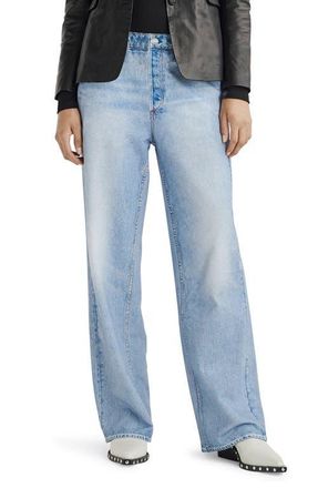 Rag & Bone rb Miramar Shea Relaxed Straight Leg Cotton Terry Sweatpant Jeans in Tulip at Nordstrom, Size X-Large