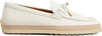 Tod's Loafers - Heren - Loafers - Wit - 40 EU - Leer - Schoenen