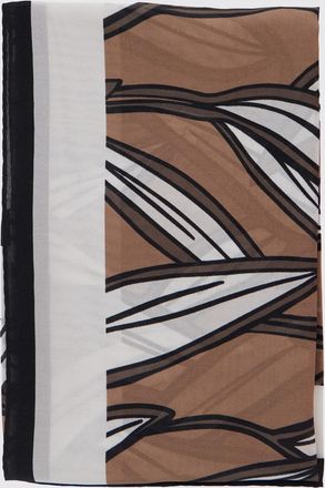 Brunello Cucinelli Square Silk Scarf with Tropical Floral Print