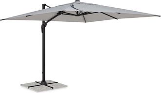 BIZZOTTO Premium Ampelschirm Vega 360&deg; 300 x 300 cm - Anthrazit/Hellgrau