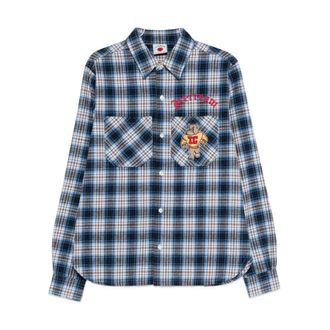 Icecream Icecream, Heren, Overhemden, Blauw, Maat: M Katoen