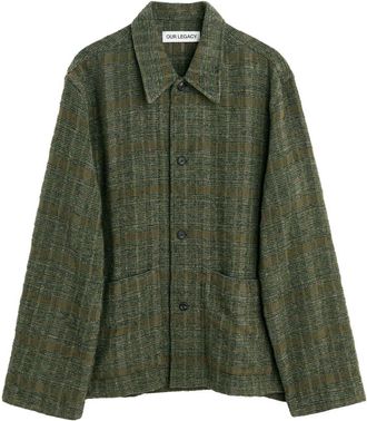 Our Legacy Haven Shirt Jacket - Mens - Polyamide/Acrylic/Wool/CottonSilk